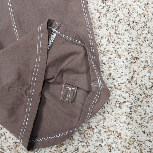 3167 Size Large Balance Collection Brown Pull-on Roll Tab Pants. - Picture 3 of 8
